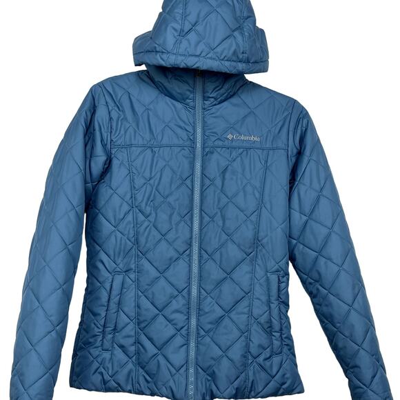 Columbia Jackets & Blazers - Women's Columbia Sportswear Copper Crest Canyon Blue Hooded Jacket Size Small